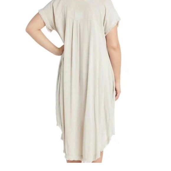 NWT Vasna boho linen blend pocket dress high low - Picture 2 of 14